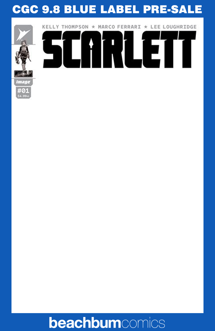 Scarlett #1 - Cover H - Blank Sketch Variant CGC 9.8