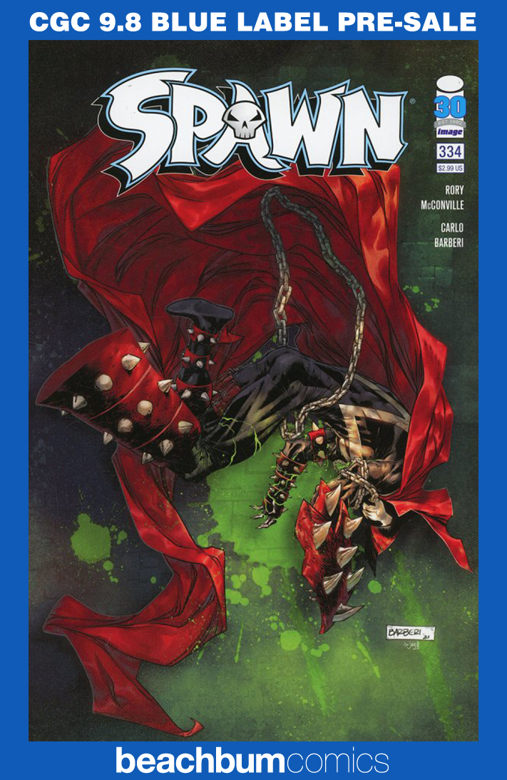 Spawn #334 Barberi Variant CGC 9.8