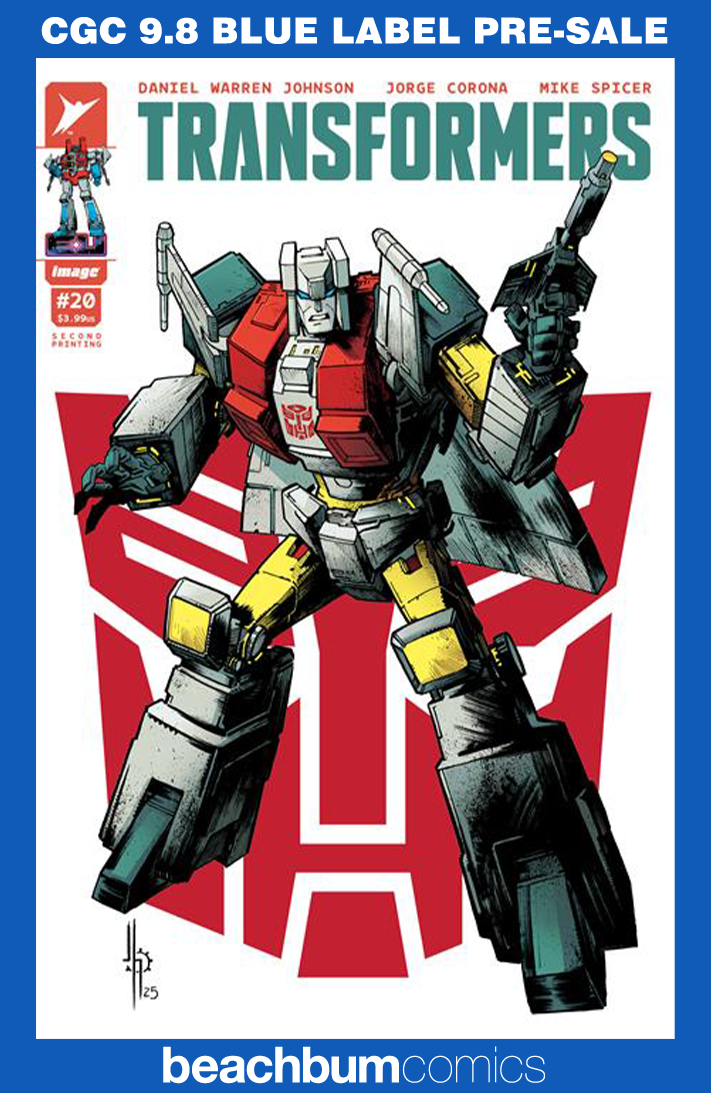 Transformers #20 Second Printing - Cover B - CGC 9.8