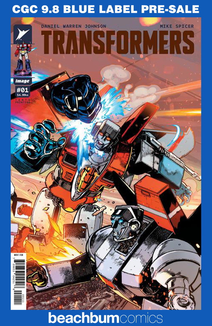 Transformers #1 Tenth Printing - Cover J - Bressan Starscream Connecting Variant CGC 9.8