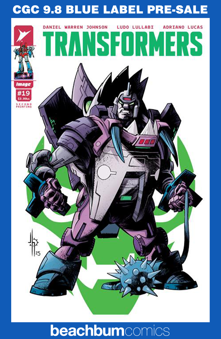 Transformers #19 Second Printing - Cover B - CGC 9.8
