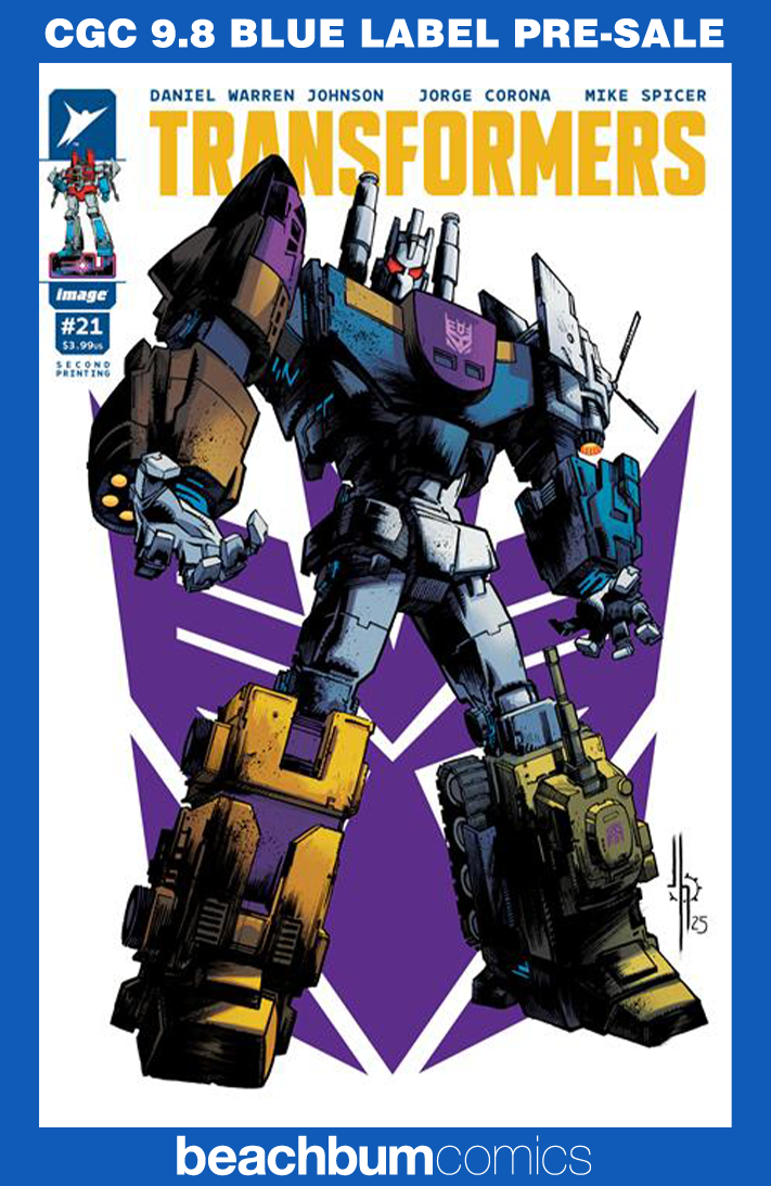 Transformers #21 Second Printing - Cover A - CGC 9.8