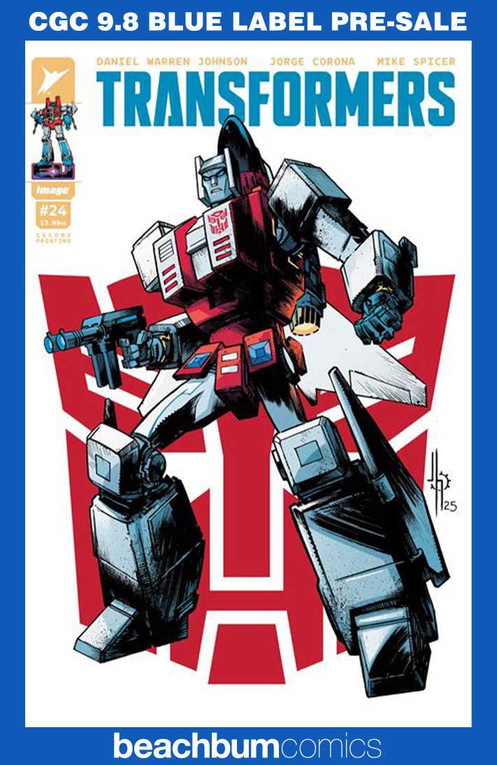 Transformers #24 Second Printing Variant CGC 9.8