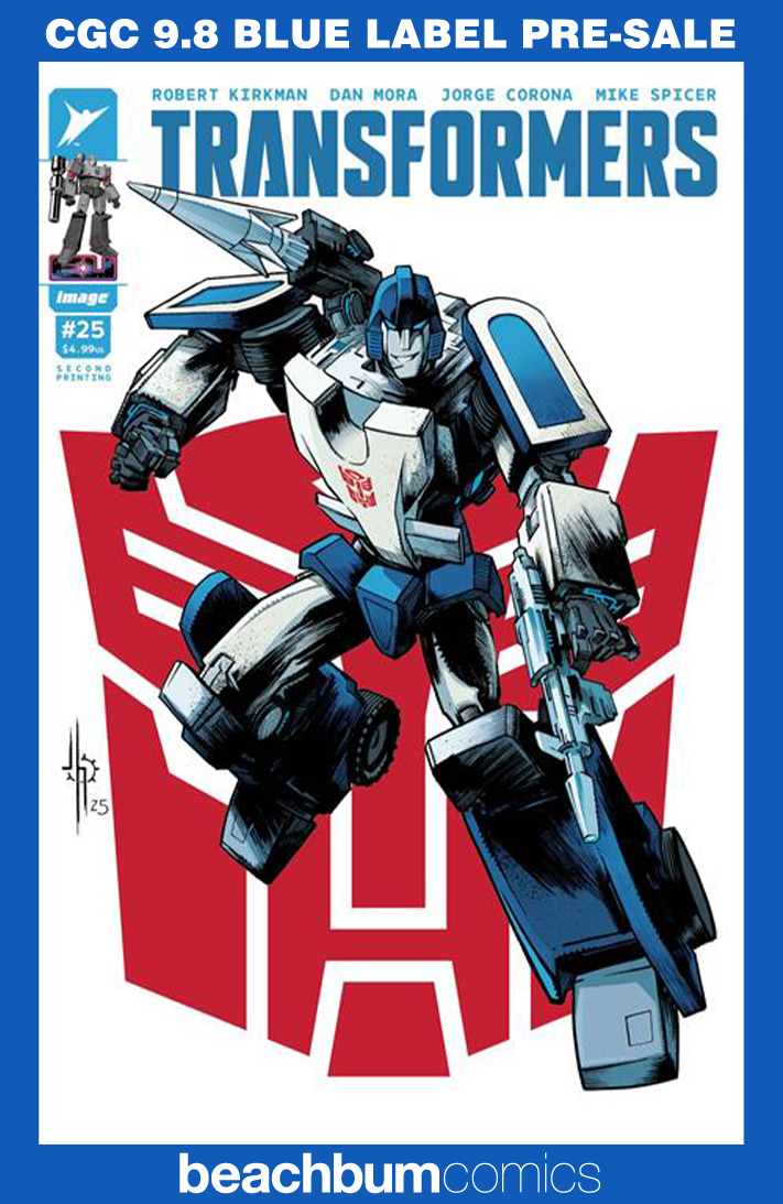 Transformers #25 Second Printing -Cover A - CGC 9.8