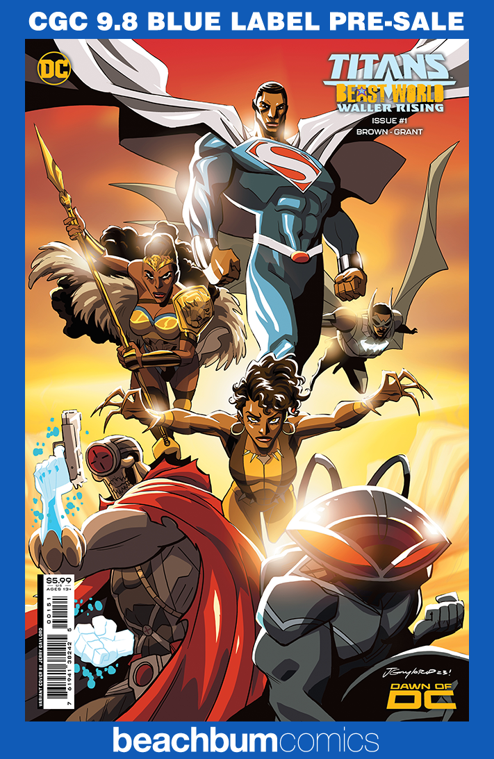 Titans: Beast World - Waller Rising #1 Gaylord Variant CGC 9.8