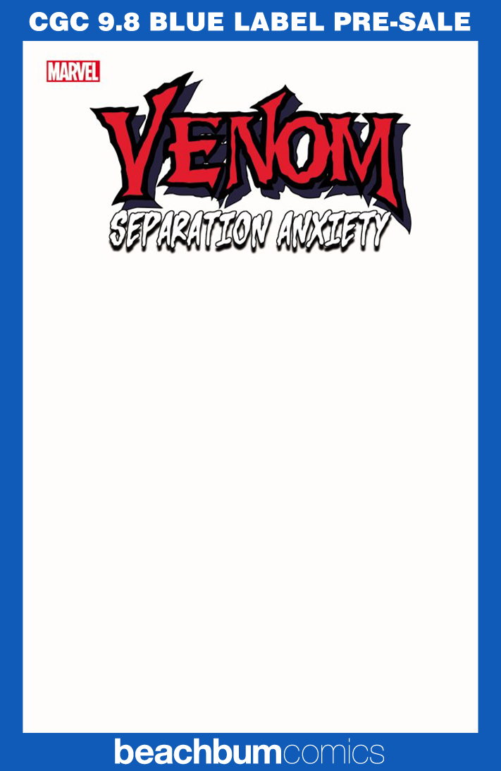 Venom: Separation Anxiety #1 Blank Sketch Variant CGC 9.8