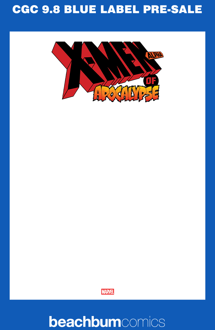 X-Men of Apocalypse Alpha #1 Blank Sketch Variant CGC 9.8