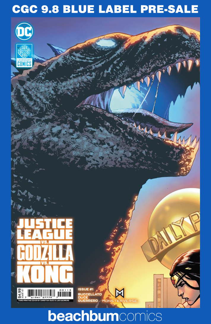 Justice League vs. Godzilla vs. Kong #1 Connecting Third Printing CGC 9.8