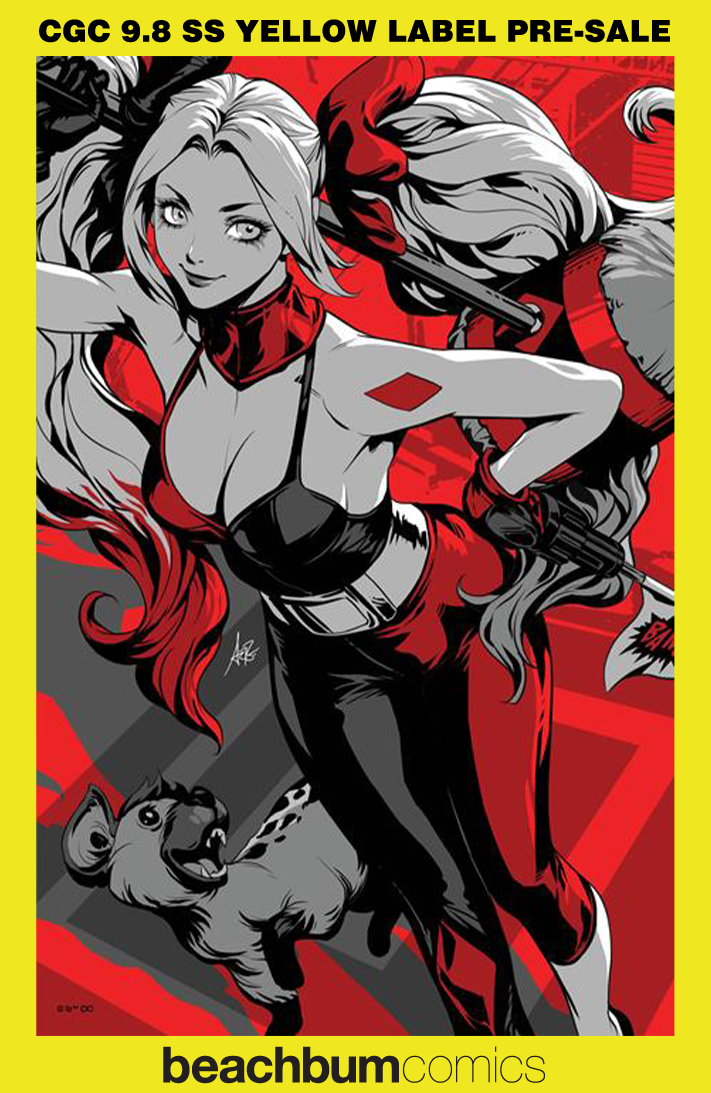 Harley Quinn: Black + White + Redder #1 Artgerm Foil Variant CGC 9.8 SS