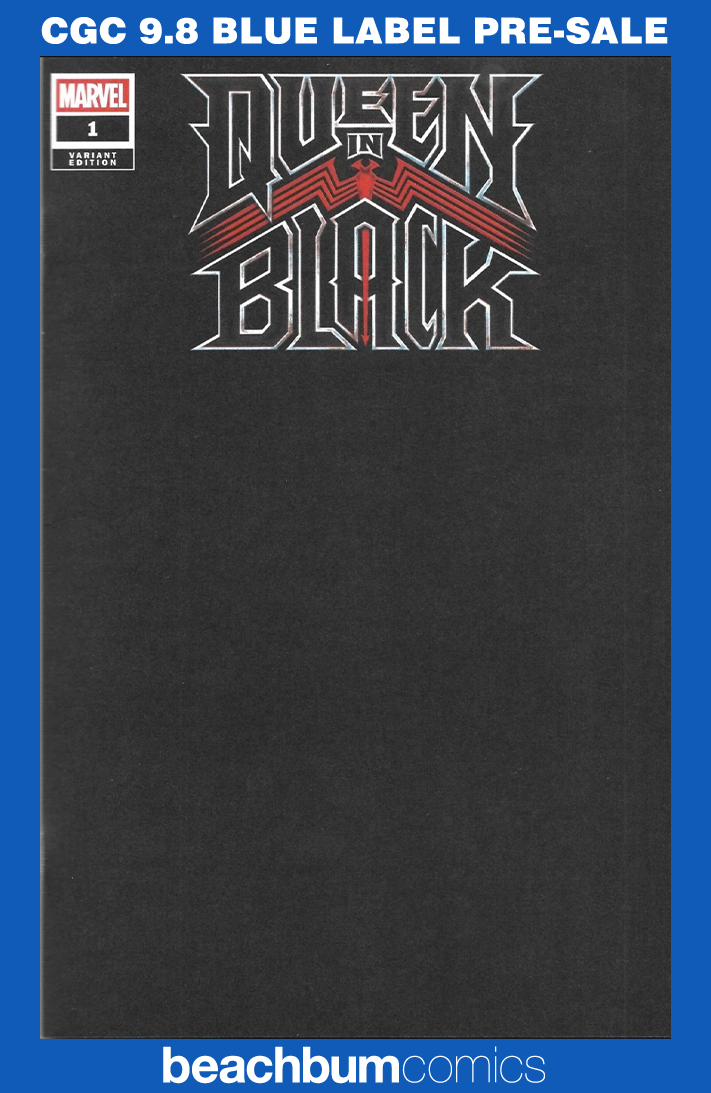 Queen in Black #1 Blind Bag Black Blank Sketch Variant CGC 9.8