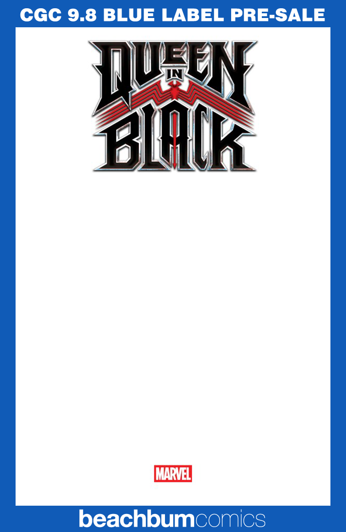 Queen in Black #1 Blank Sketch Variant CGC 9.8