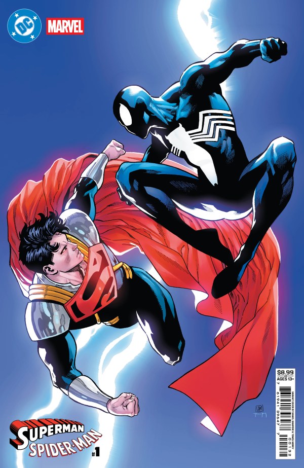 コミック・アニメ Class E Adventurer Superman IV SSJ4 Rere DC/Marvel: Superman/Spider-Man #1 Cover R Sampere Variant (3/25/26)