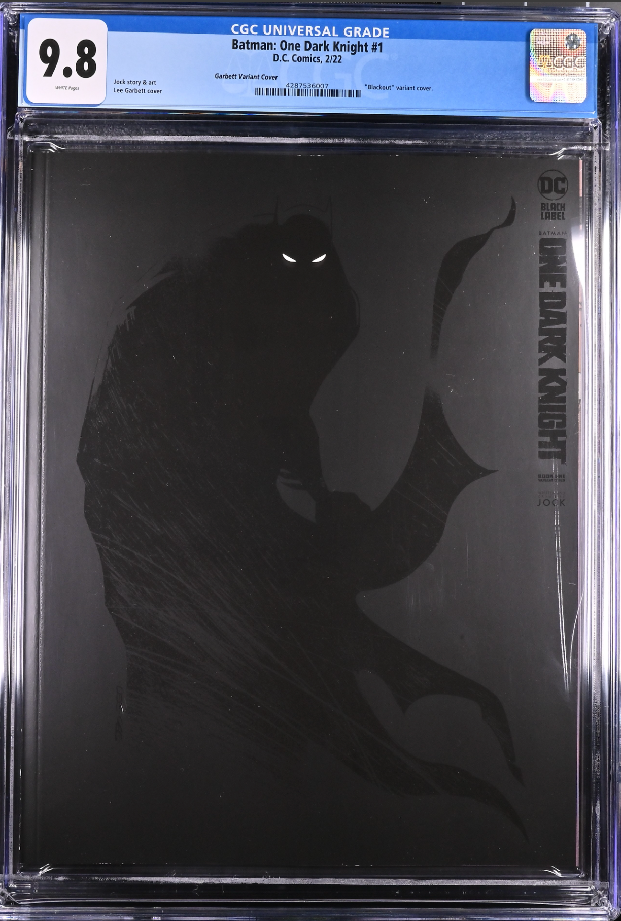Batman: One Dark Knight #1 Garbett 1:25 Retailer Incentive Variant CGC 9.8 DC Black Label
