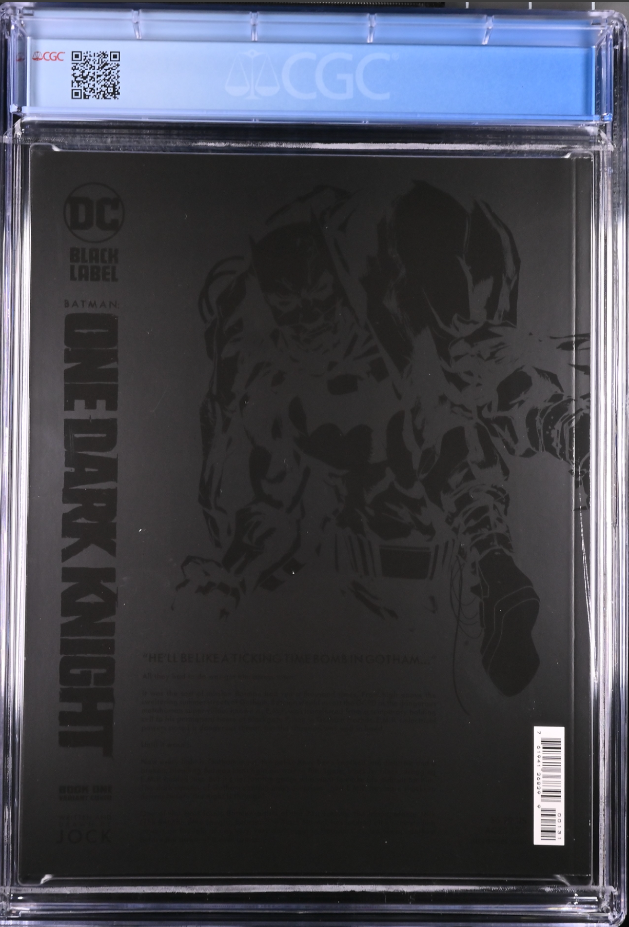Batman: One Dark Knight #1 Garbett 1:25 Retailer Incentive Variant CGC 9.8 DC Black Label