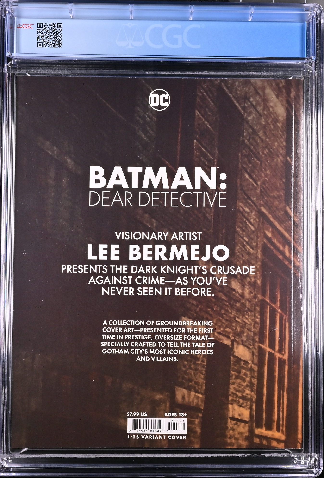 Batman: Dear Detective #1 Bermejo 1:25 Retailer Incentive Variant CGC 9.8
