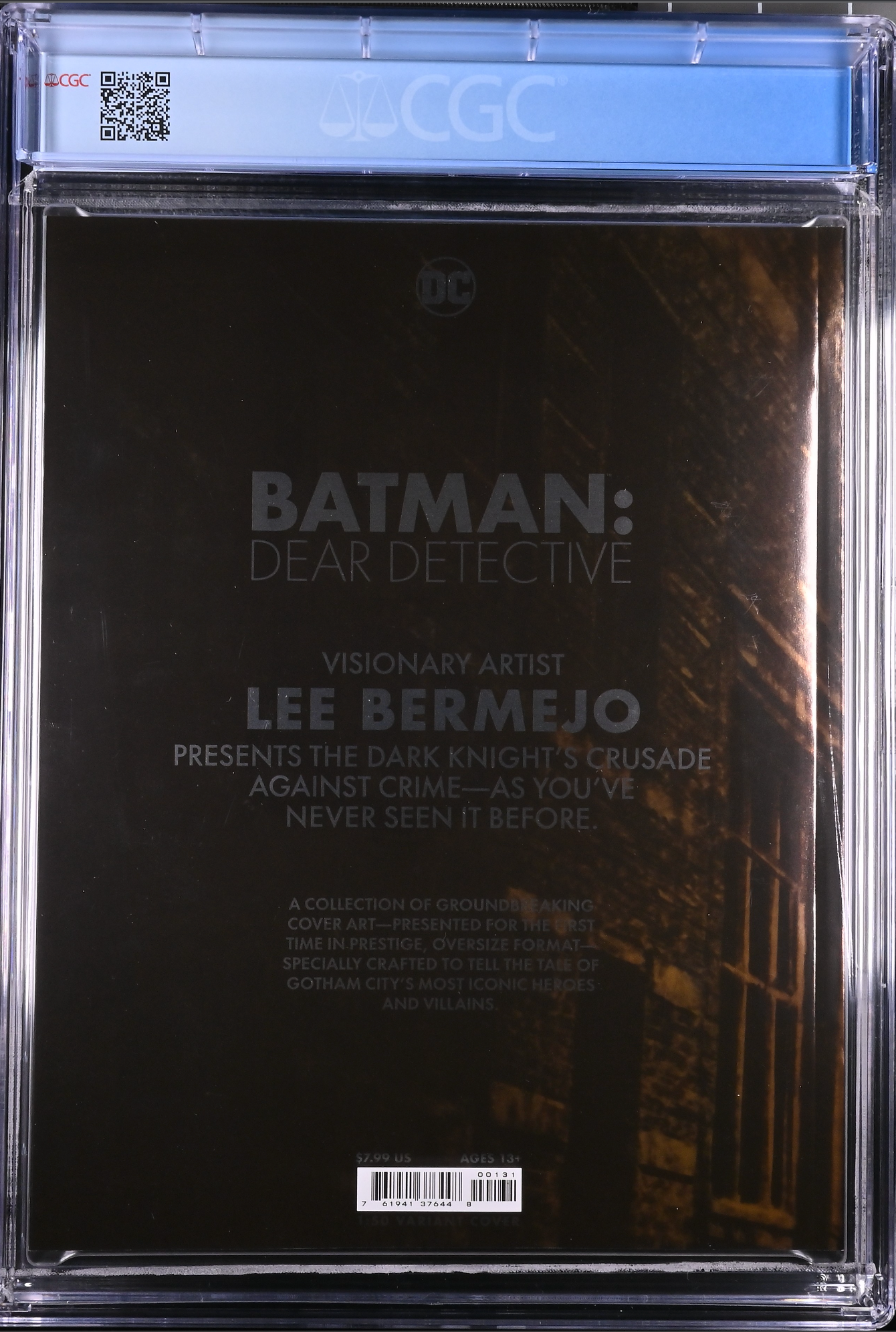 Batman: Dear Detective #1 Bermejo 1:50 Foil Retailer Incentive Variant CGC 9.8