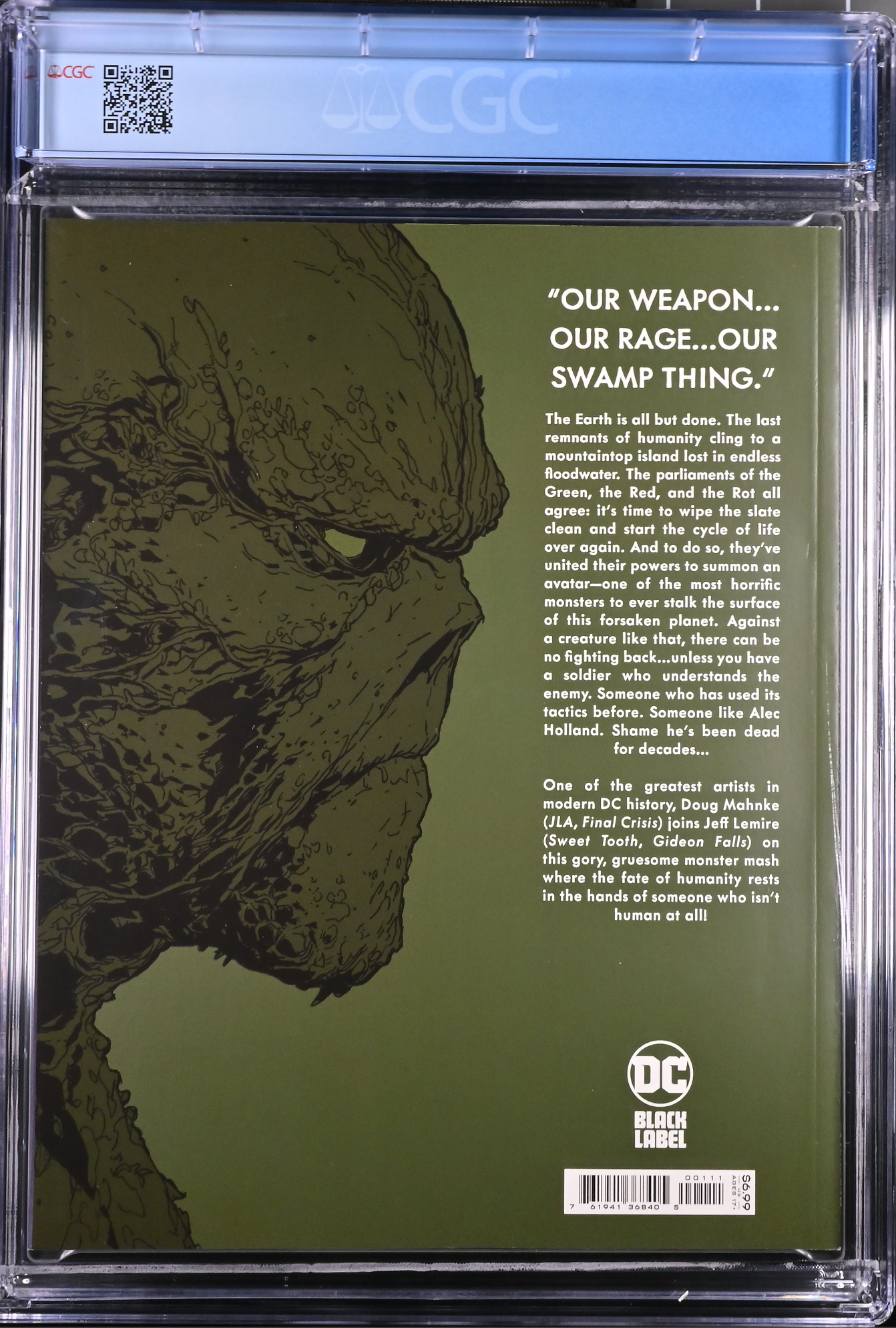 Swamp Thing: Green Hell #1 CGC 9.8 - DC Black Label
