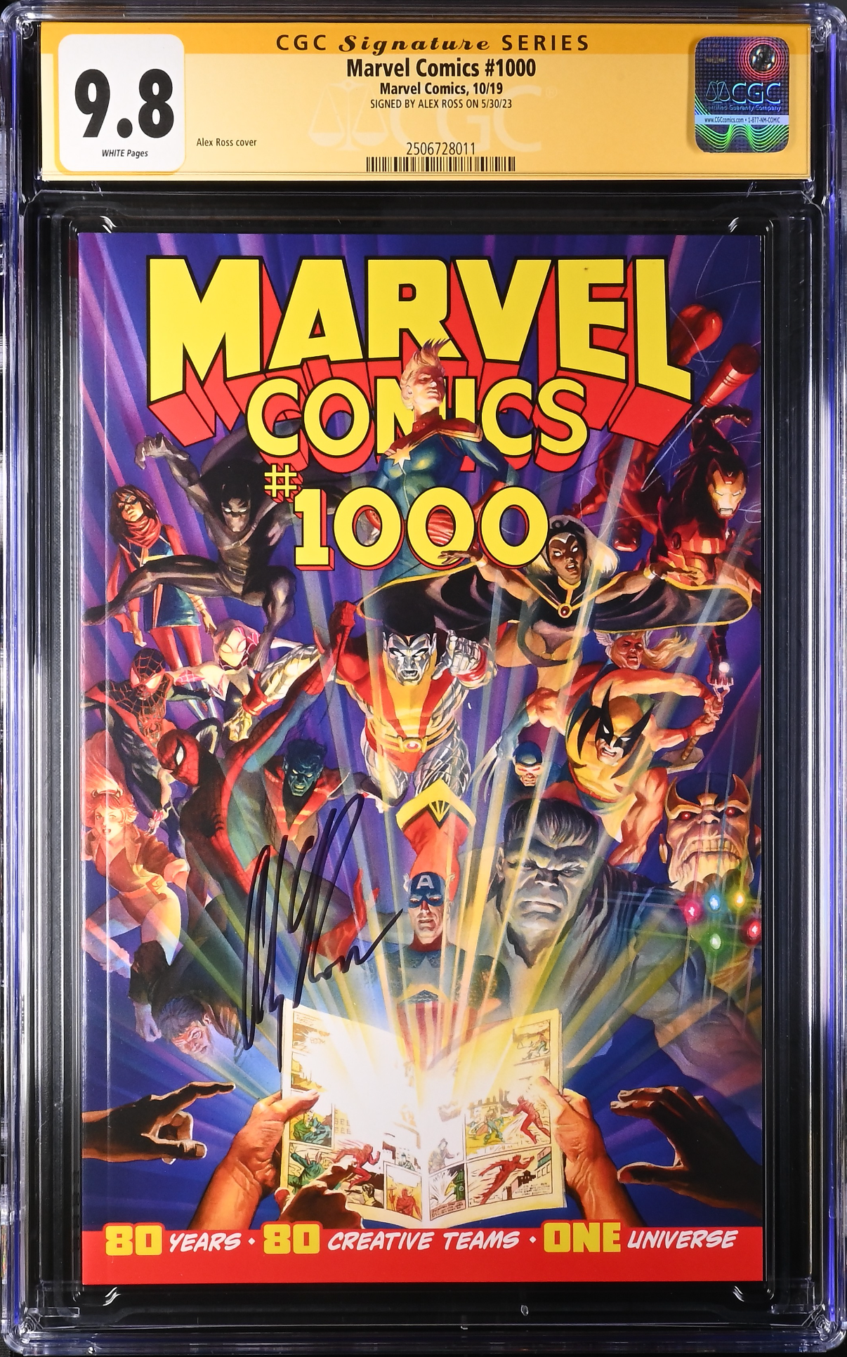 Marvel Comics #1000 Ross Cover CGC 9.8 SS