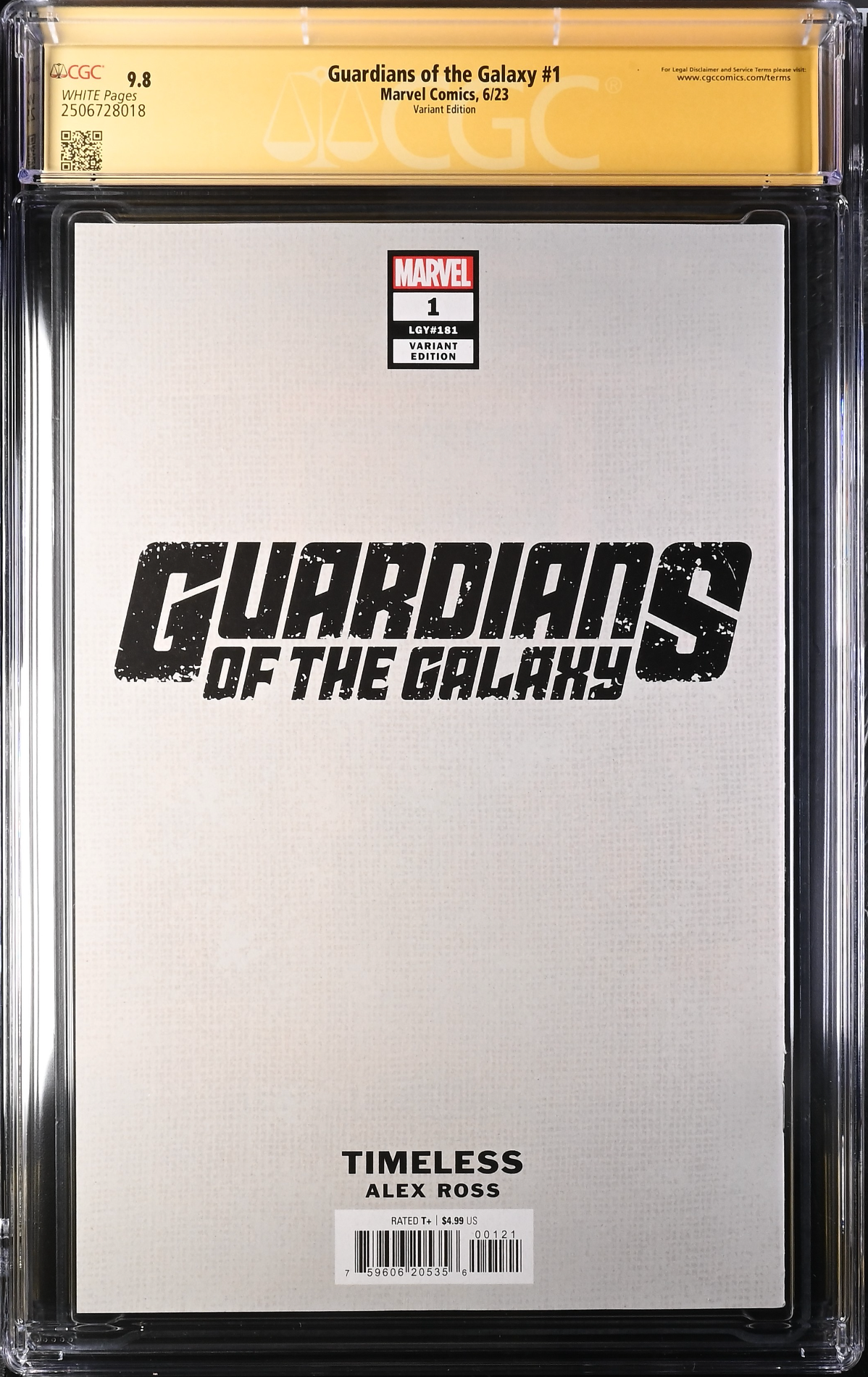 Guardians of the Galaxy #1 Alex Ross Doctor Doom "Timeless" Variant CGC 9.8 ss