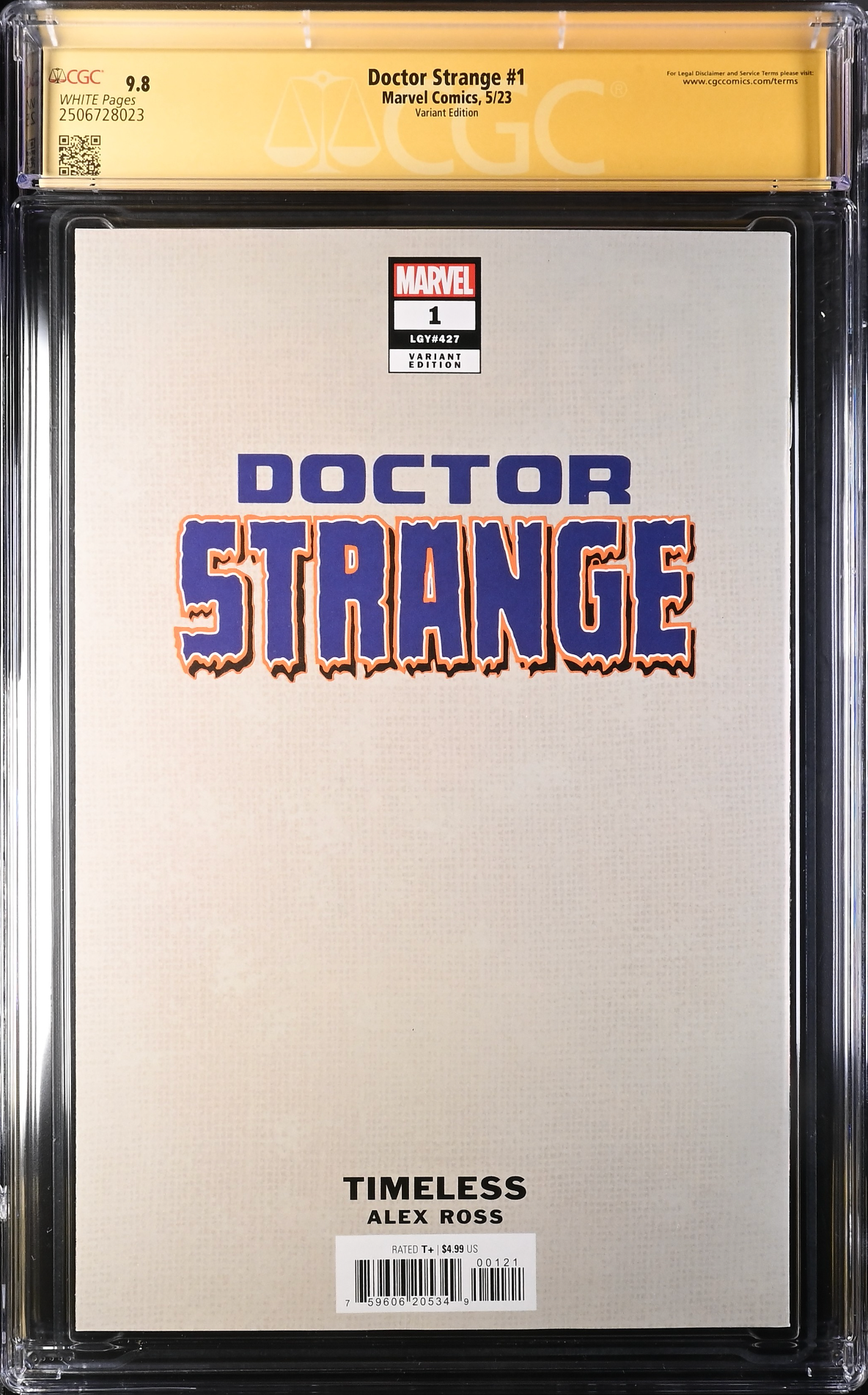 Doctor Strange #1 Alex Ross Dormammu "Timeless" Variant CGC 9.8 SS