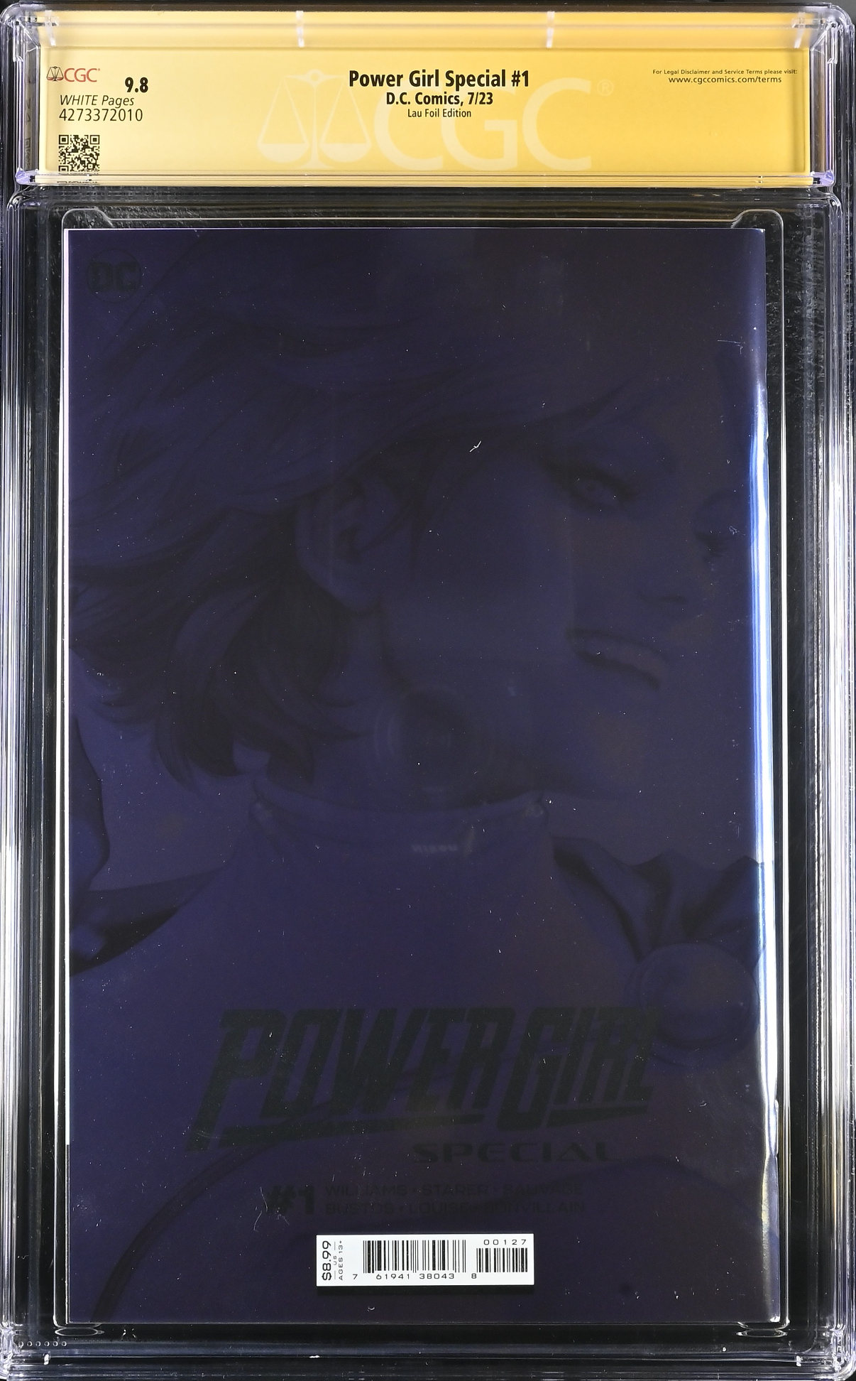 Power Girl Special #1 Artgerm Foil Variant CGC 9.8 SS