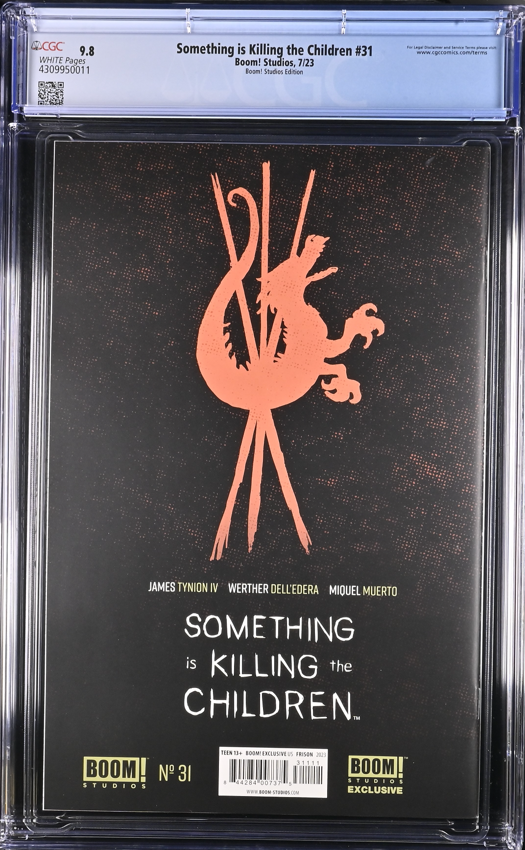 Something is Killing the Children #31 Frison Bloody SDCC Variant CGC 9.8