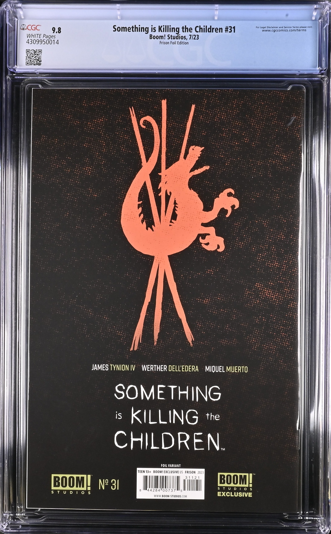 Something is Killing the Children #31 Frison Bloody SDCC Foil Variant CGC 9.8