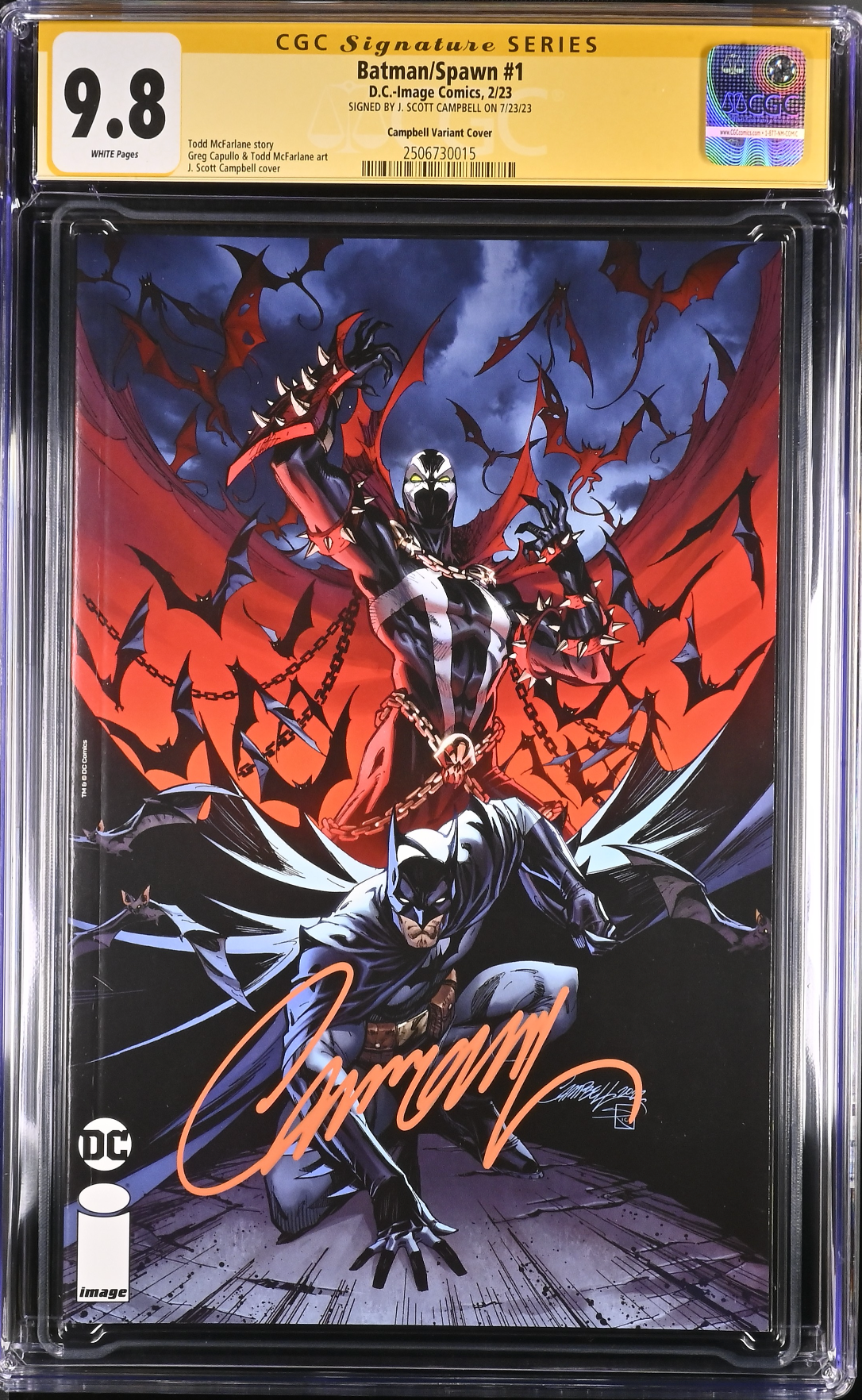 Batman Spawn #1 Cover F - Campbell CGC 9.8 SS