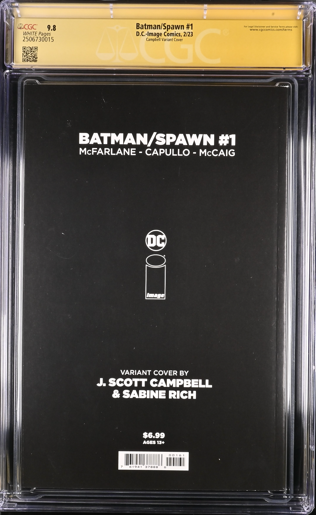 Batman Spawn #1 Cover F - Campbell CGC 9.8 SS