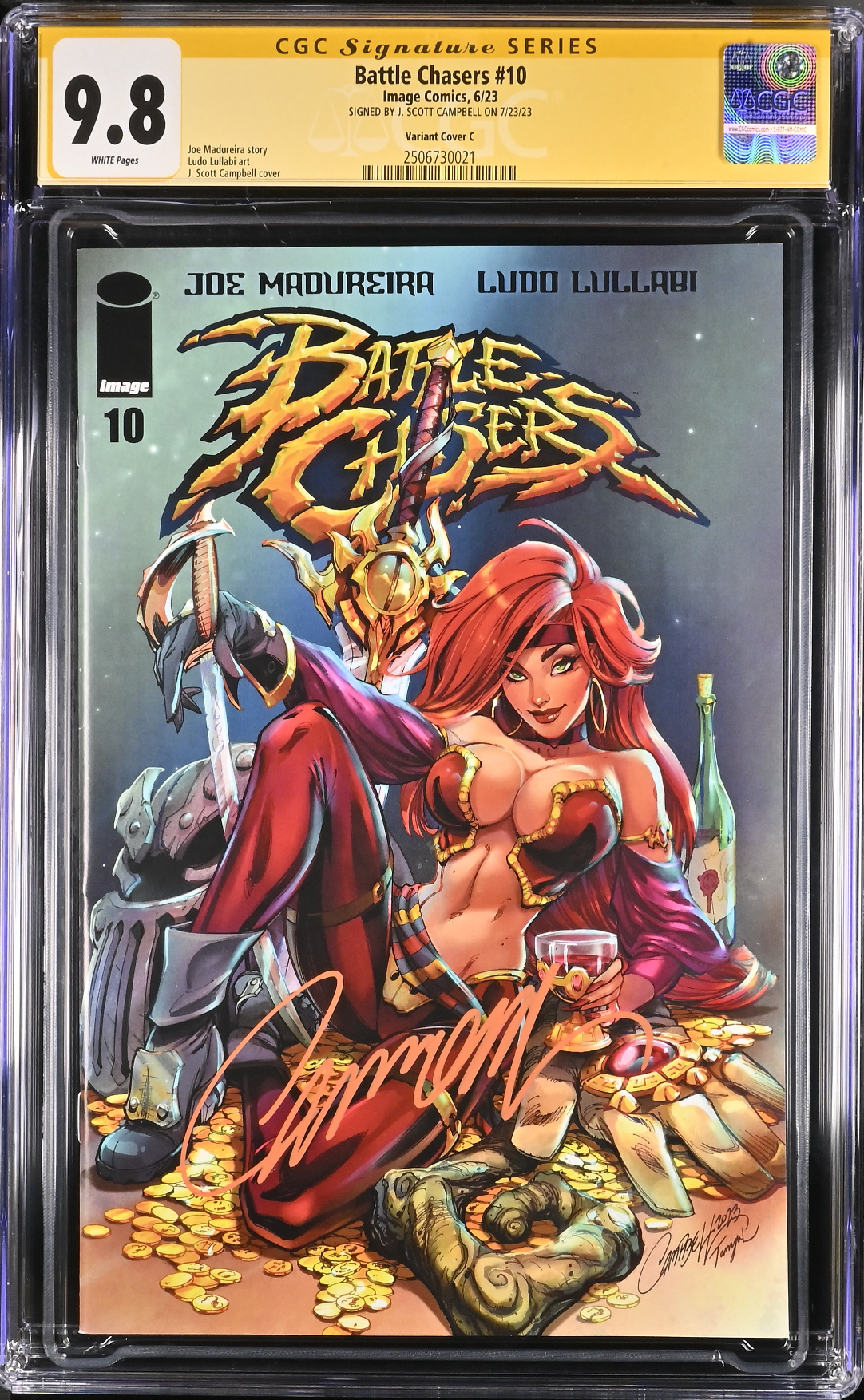 Battle Chasers #10 - Cover C - J. Scott Campbell Variant CGC 9.8 SS