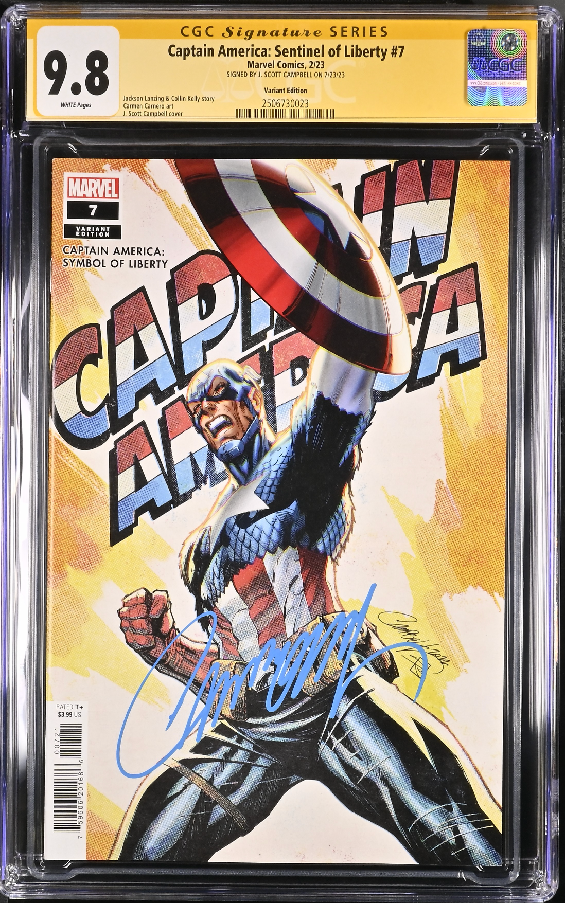 Captain America: Sentinel of Liberty #7 Campbell Variant CGC 9.8 SS