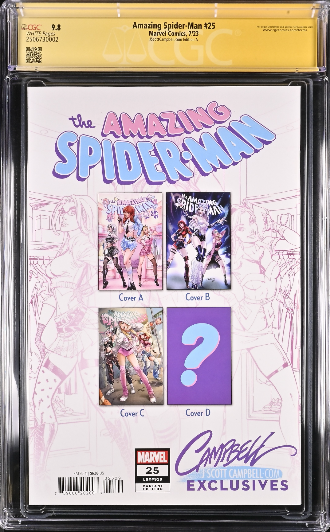 Amazing Spider-Man #25 J. Scott Campbell Exclusive A CGC 9.8 SS