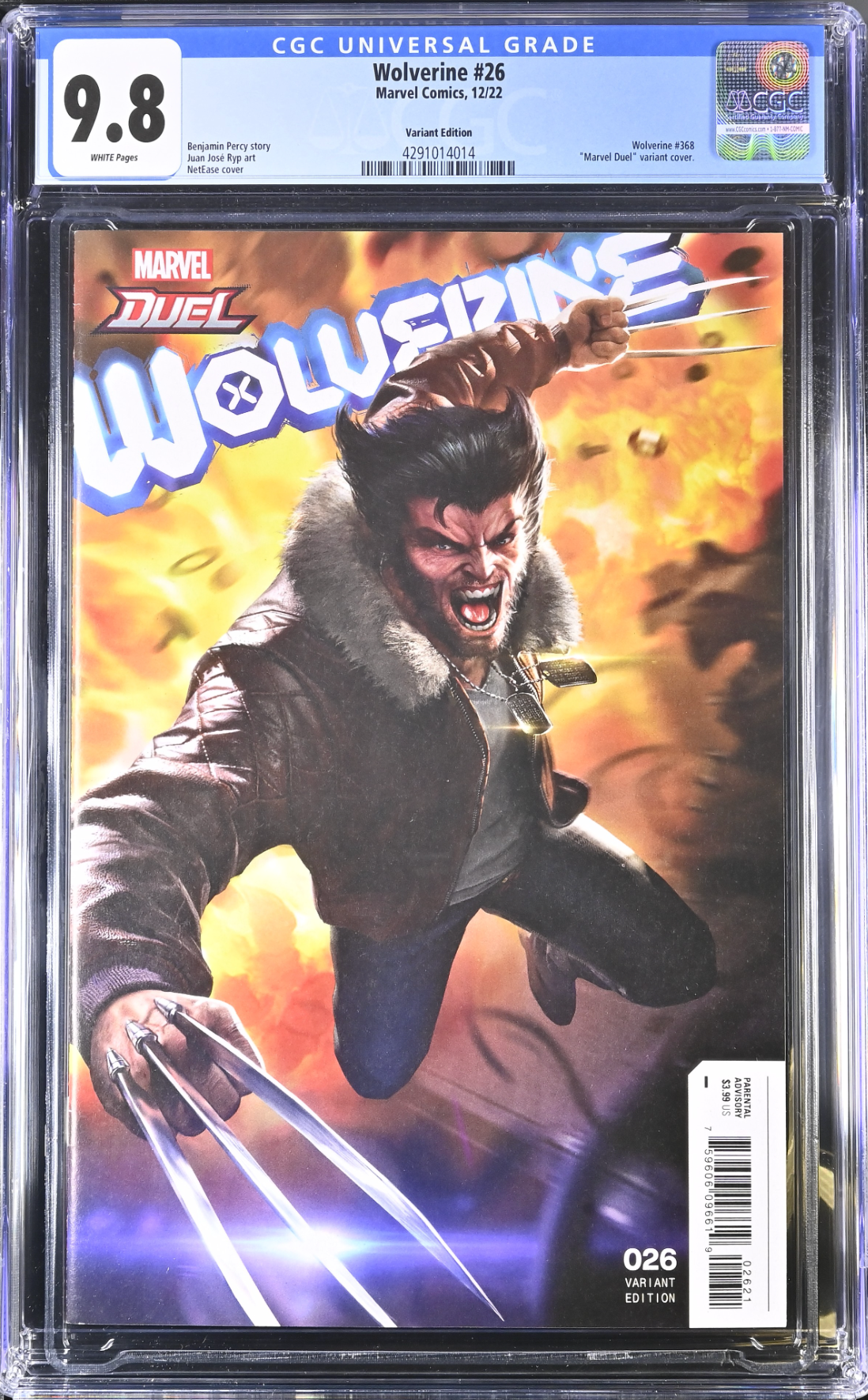 Wolverine #26 Netease Variant CGC 9.8