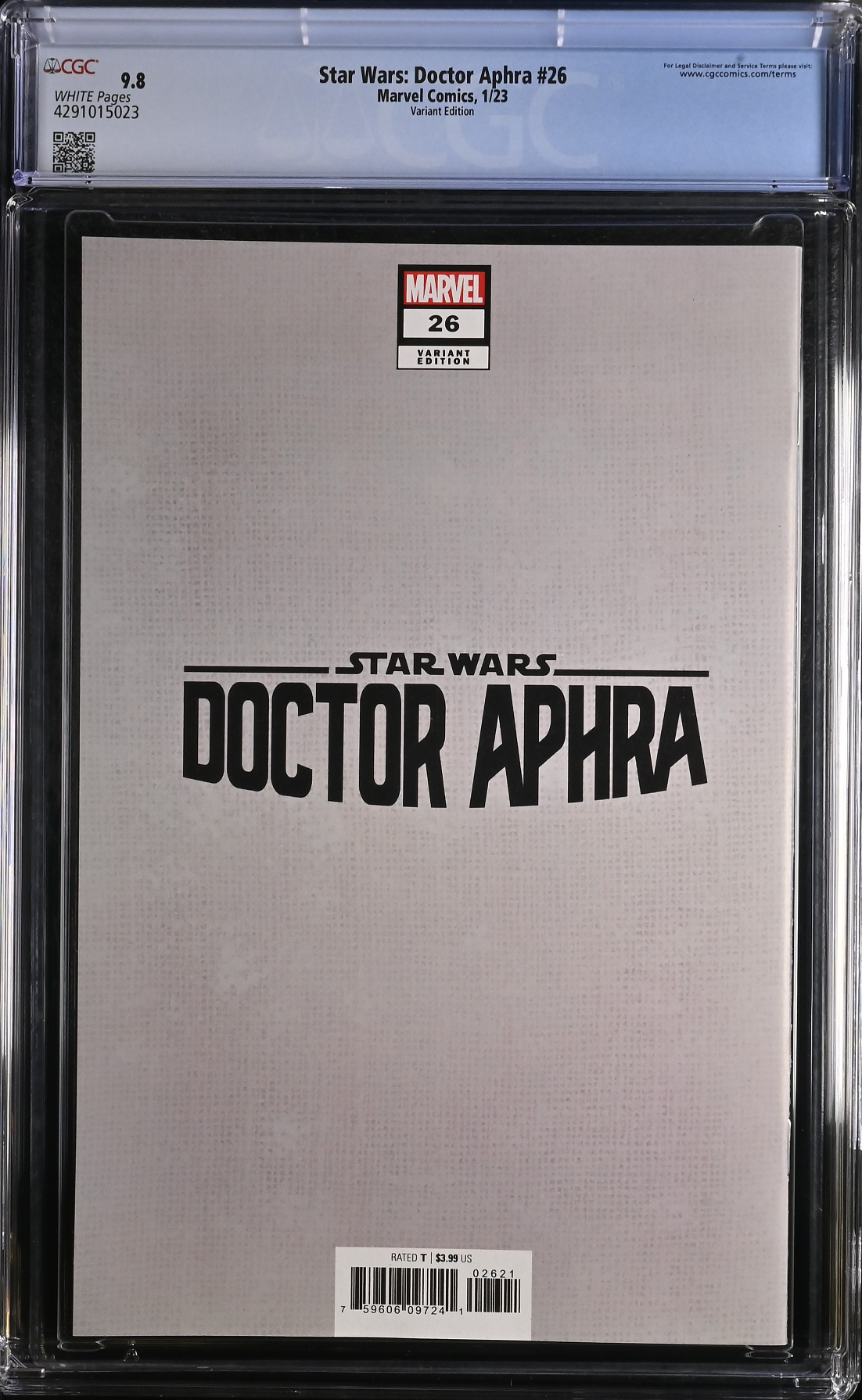 Star Wars: Doctor Aphra #26 Clarke Variant CGC 9.8