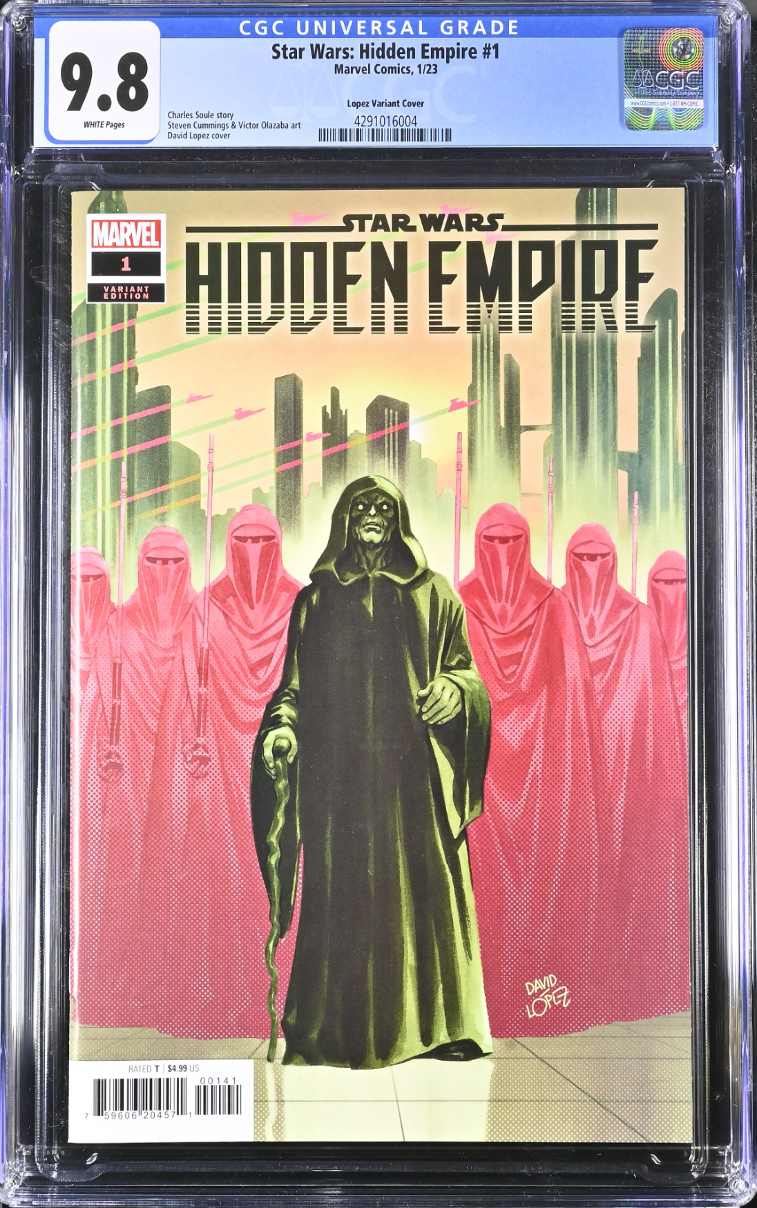 Star Wars: Hidden Empire #1 Lopez 1:25 Retailer Incentive Variant CGC 9.8
