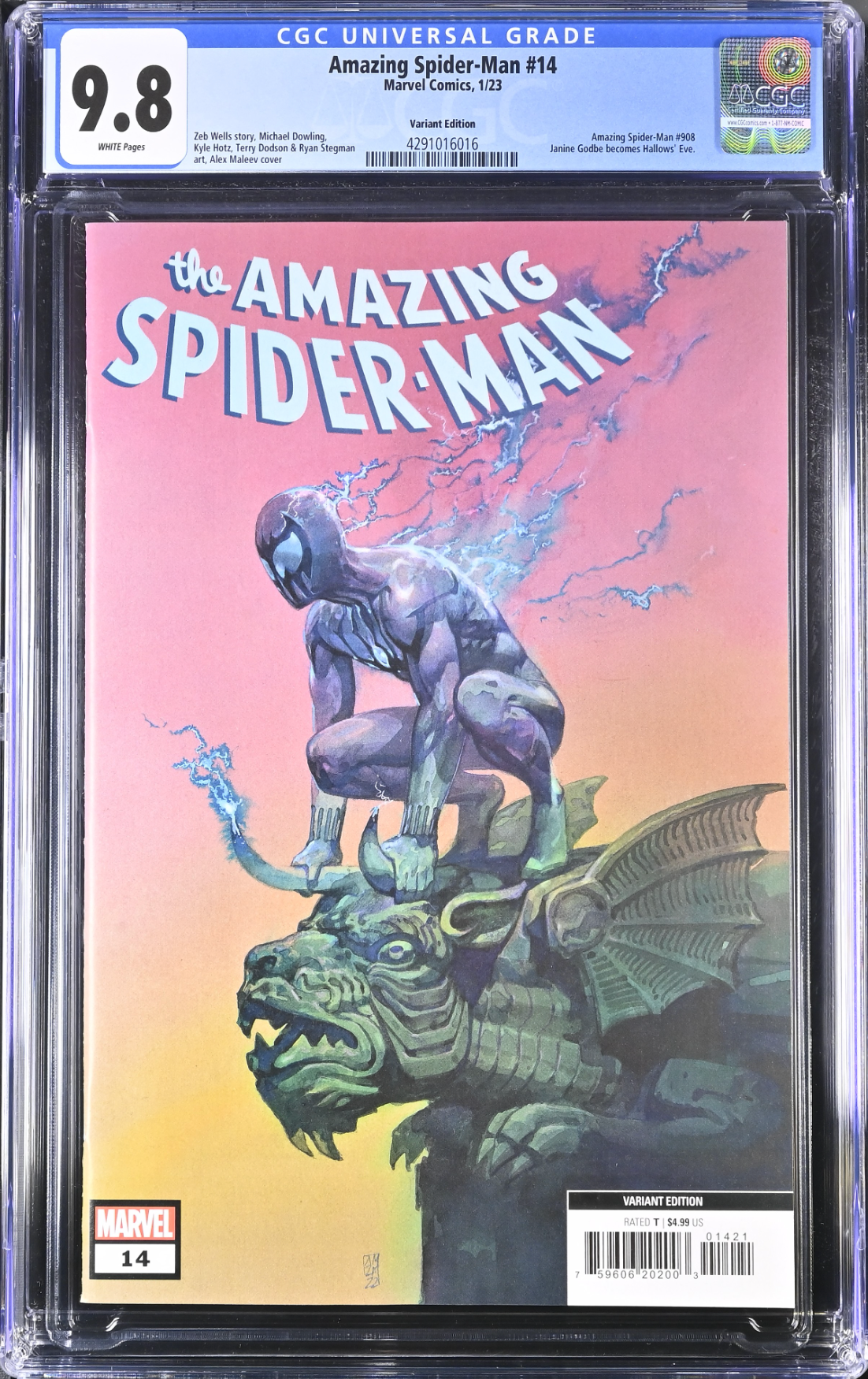 Amazing Spider-Man #14 Maleev 1:25 Retailer Incentive Variant CGC 9.8