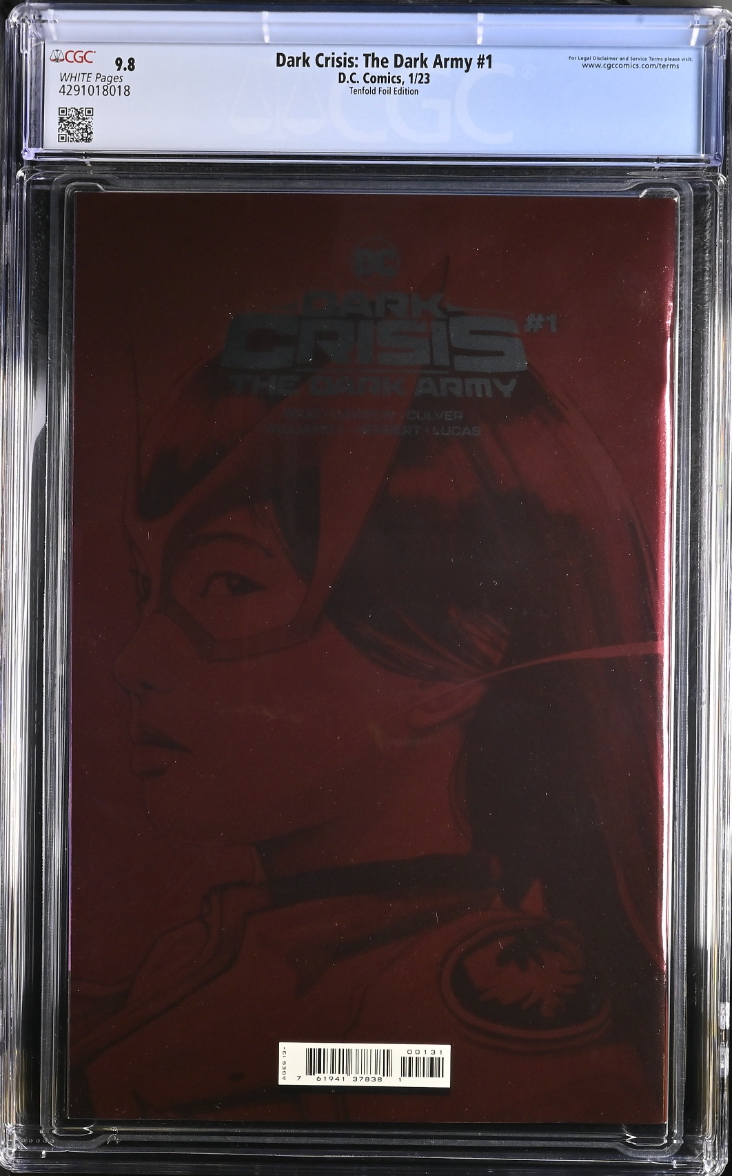 Dark Crisis: The Dark Army #1 Tenfold 1:25 Foil Retailer Incentive Variant CGC 9.8