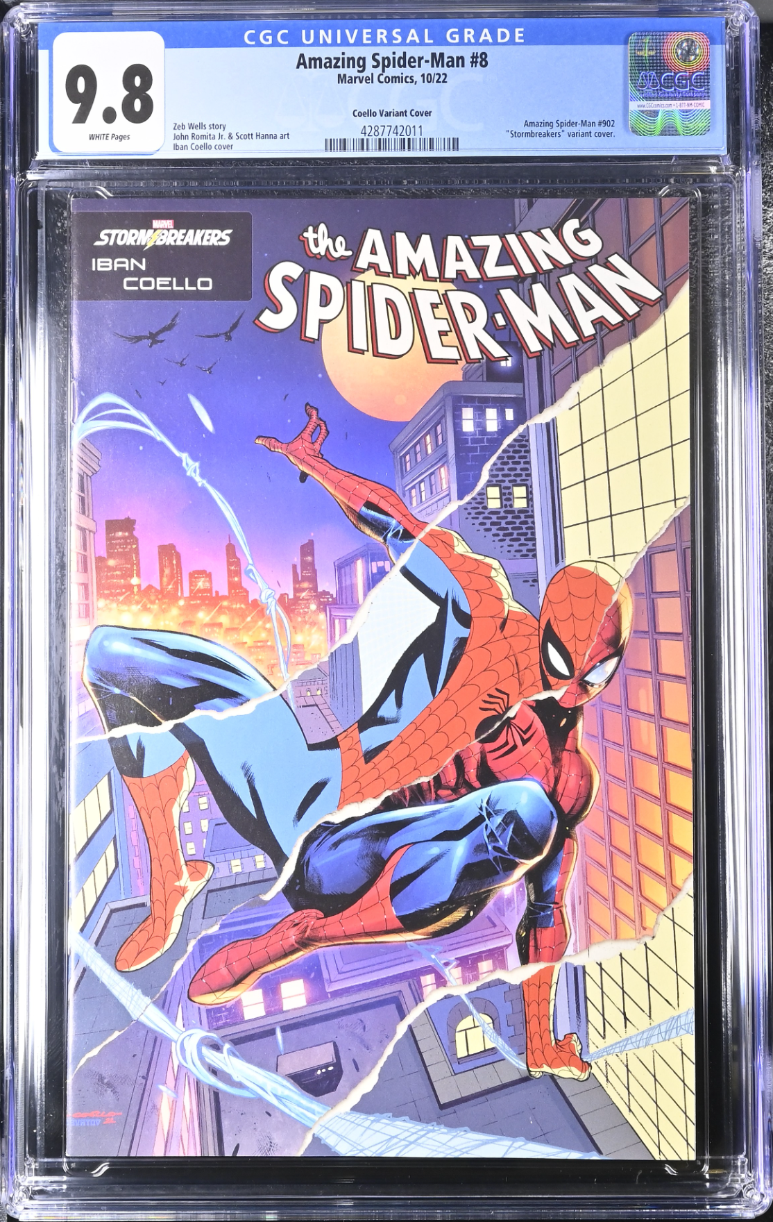 Amazing Spider-Man #8 Coello Variant CGC 9.8