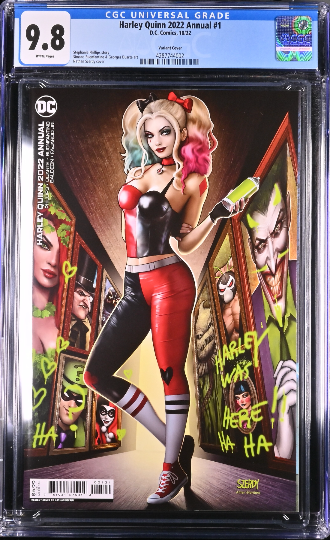 Harley Quinn 2022 Annual #1 Szerdy Variant CGC 9.8