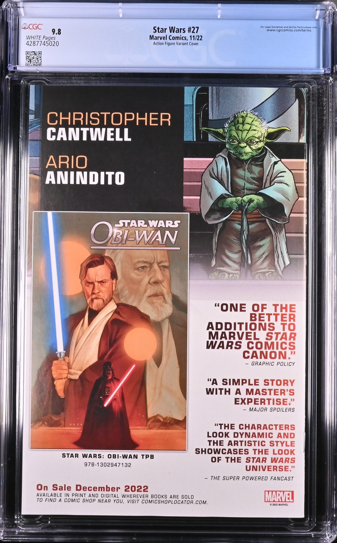 Star Wars #27 Action Figure Variant CGC 9.8