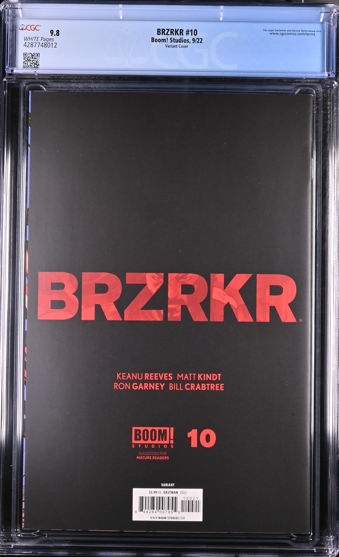 BRZRKR #10 Cover B Eastman CGC 9.8 (Berzerker)