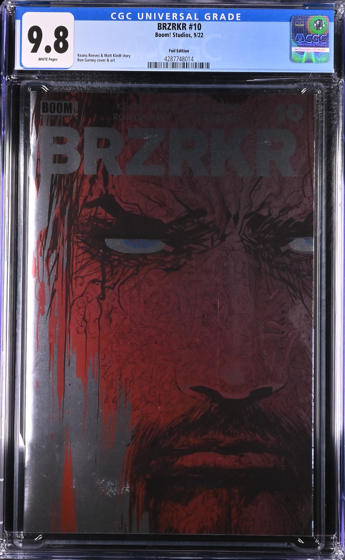 BRZRKR #10 Cover C Garney Foil Variant CGC 9.8 (Berzerker)