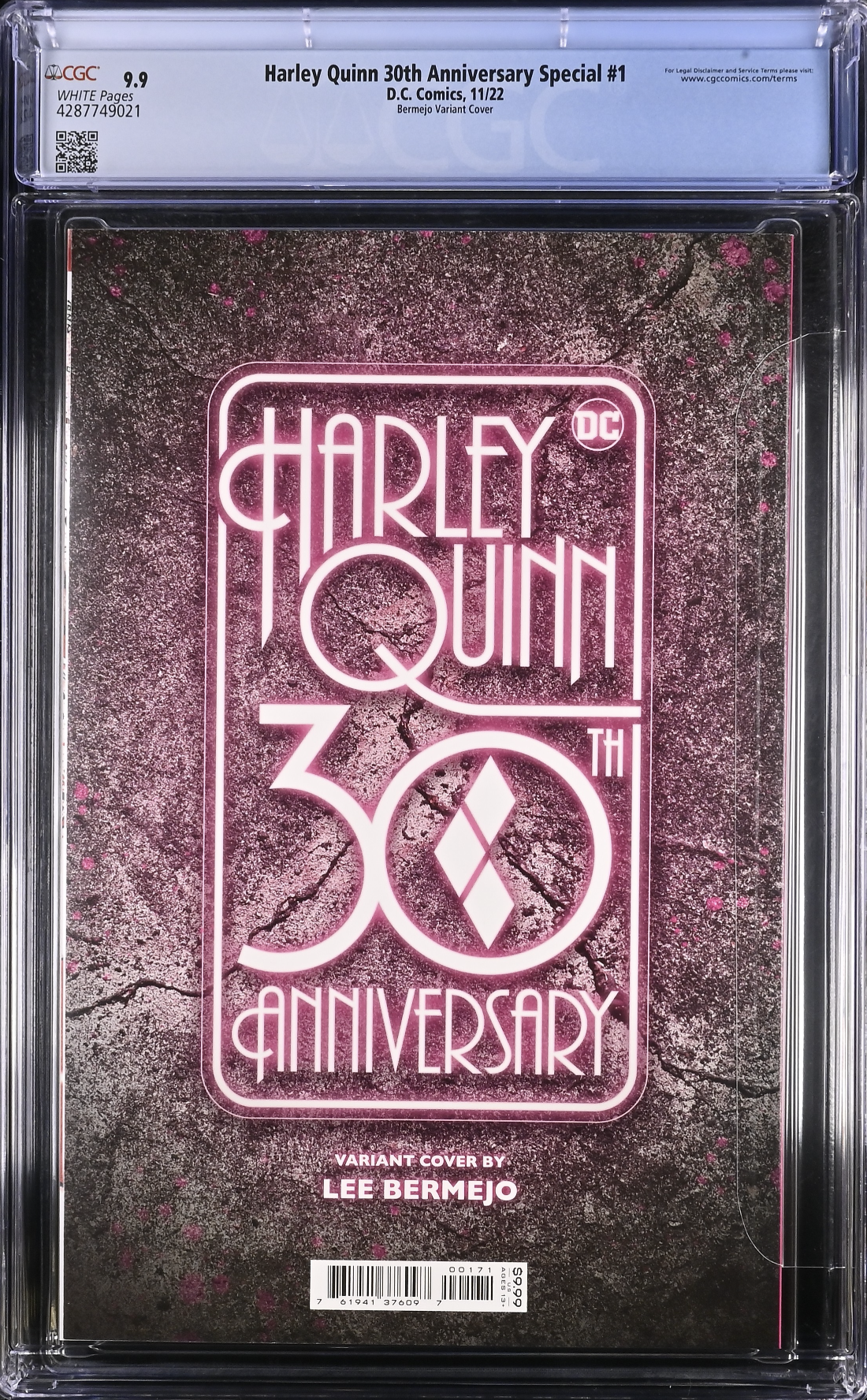 Harley Quinn 30th Anniversary Special #1 Bermejo Variant CGC 9.9