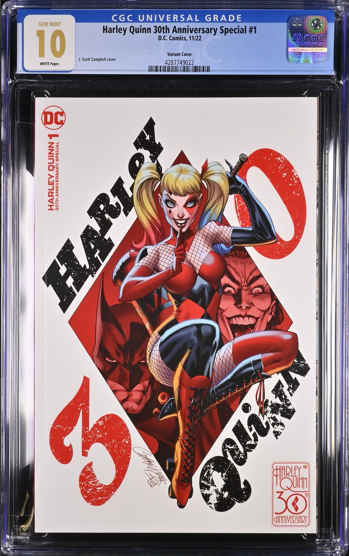 Harley Quinn 30th Anniversary Special #1 Campbell Variant CGC 10.0