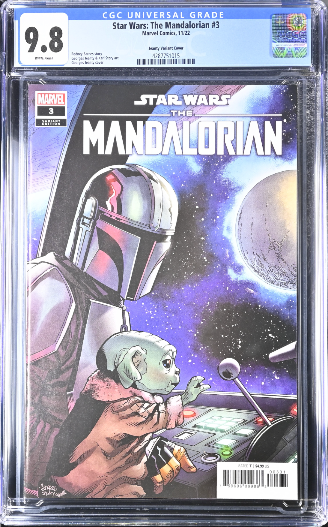 Star Wars: The Mandalorian #3 Jeanty Variant CGC 9.8