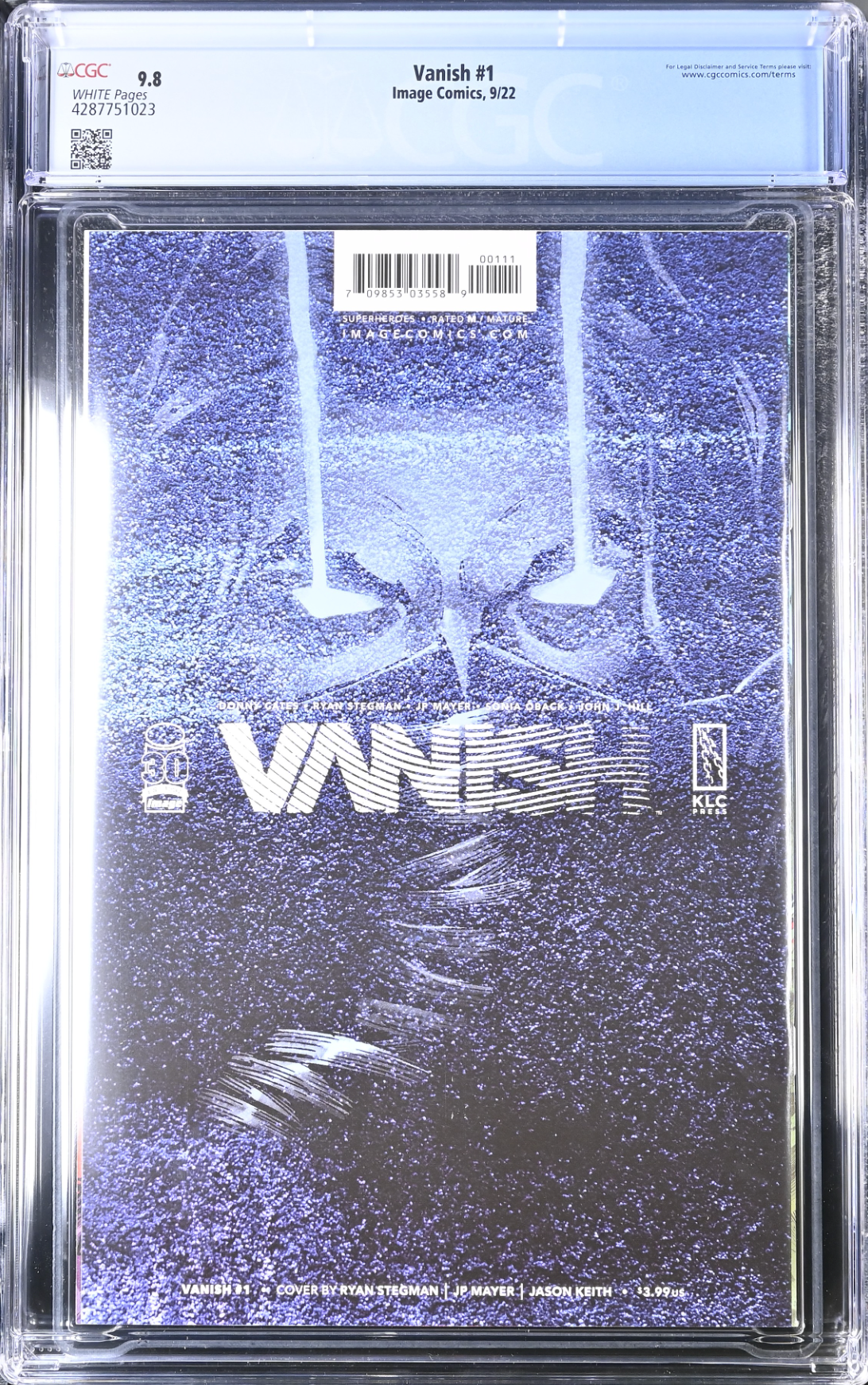 Vanish #1 CGC 9.8