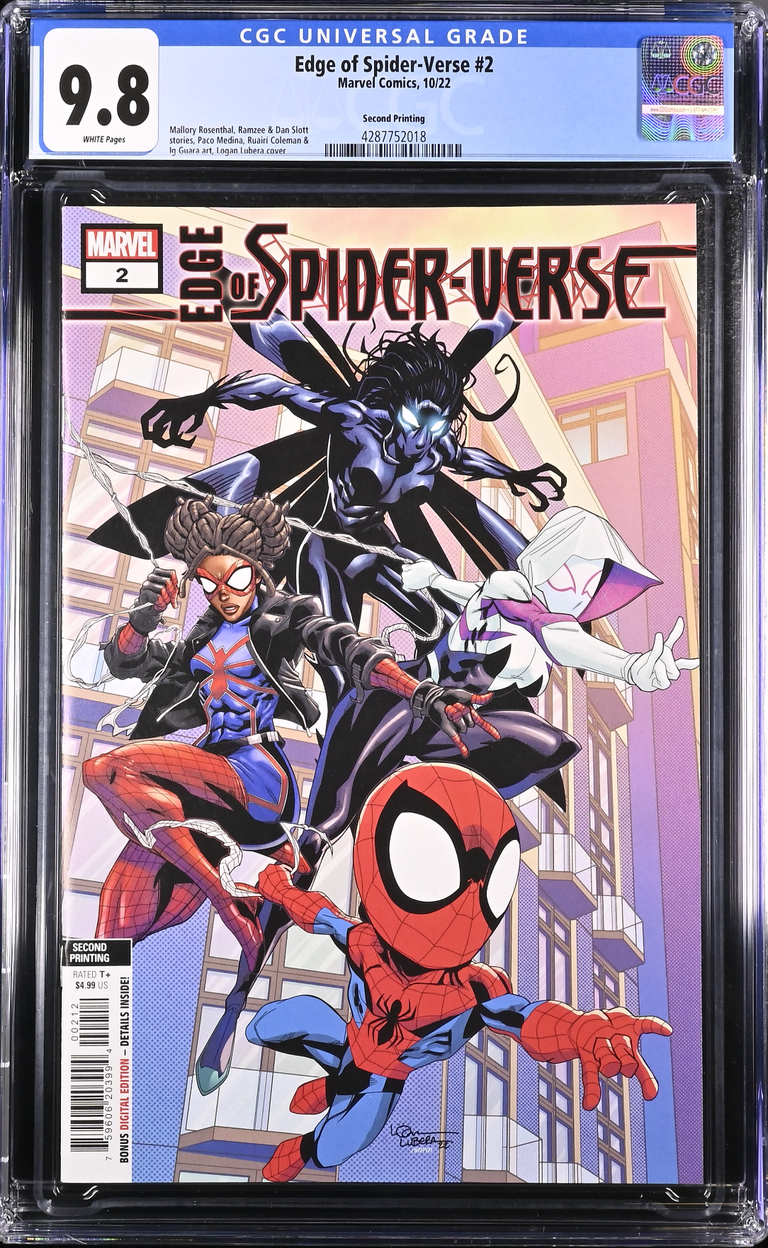 Edge of Spider-Verse #2 Second Printing CGC 9.8