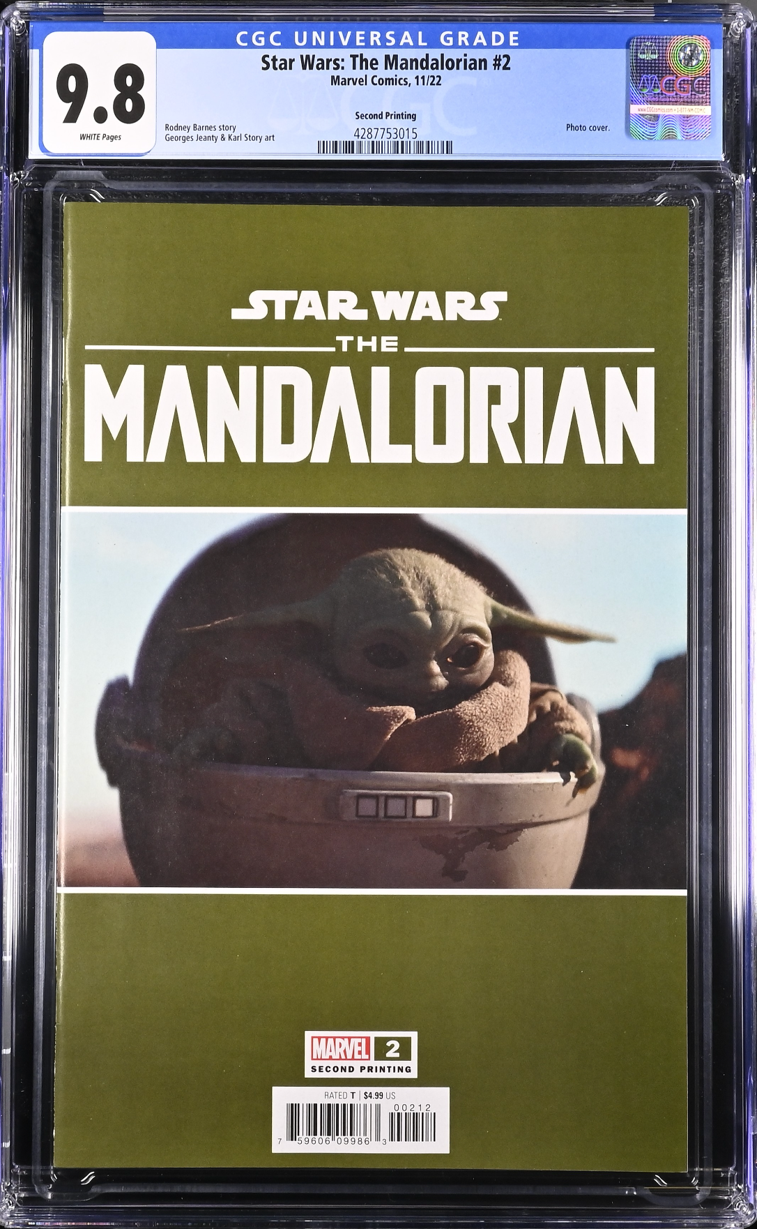 Star Wars: The Mandalorian #2 Second Printing CGC 9.8