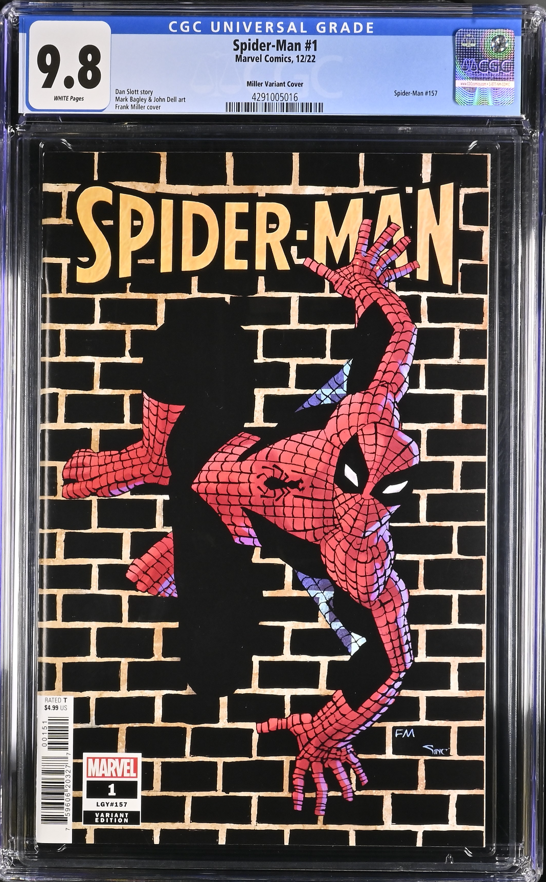 Spider-Man #1 Miller 1:50 Retailer Incentive Variant CGC 9.8