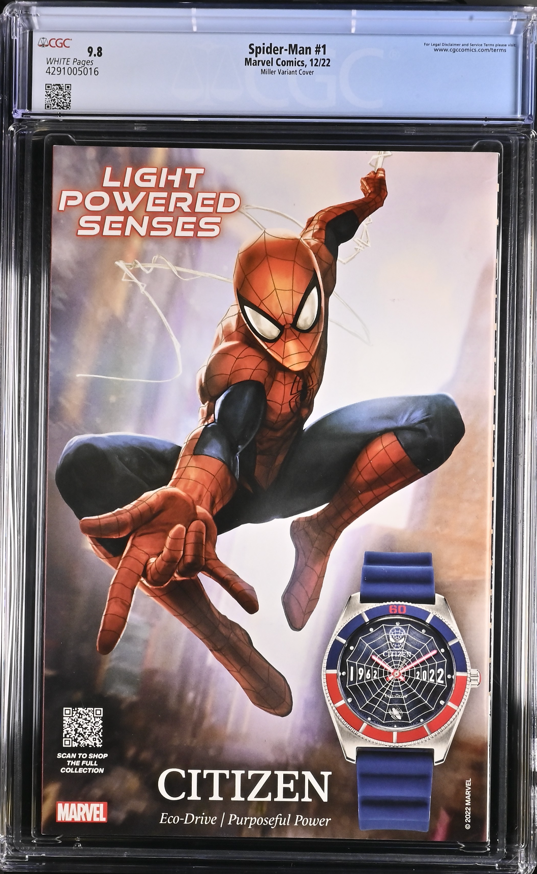 Spider-Man #1 Miller 1:50 Retailer Incentive Variant CGC 9.8